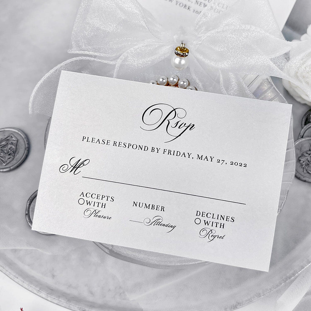 Vintage Gray and Silver Church Vellum Wedding Invitations, Sacred Architecture Printed Wrap Invites, Personalized Wax seal and RSVP Wedding Ceremony Supplies Picky Bride