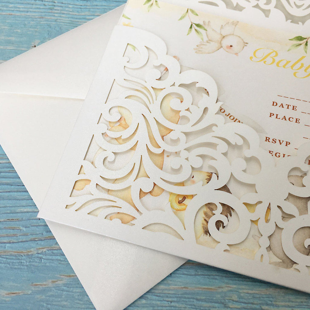 Baby Shower Invitations, Woodland Animals with Envelopes, Blank Fill in 5x7 Cards, Perfect for Baby Boys and Baby Girls Picky Bride