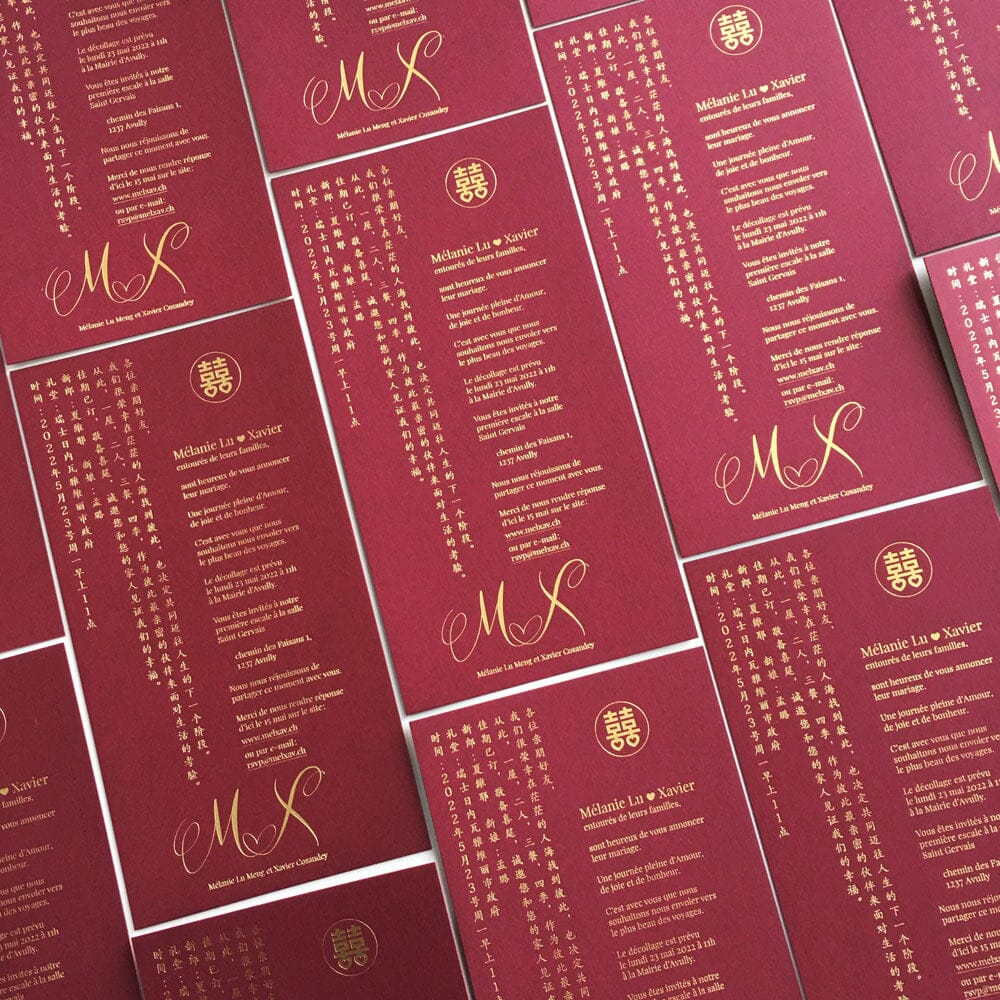 Burgundy and Gold Wedding Invitations with Gold Foil Printing, Laser Cut Floral Invites, Customized Wedding Wording, Wax Seals Picky Bride