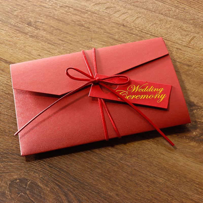 Chinese Pocket Wedding Invitation Cards, Red Wedding Invite Picky Bride