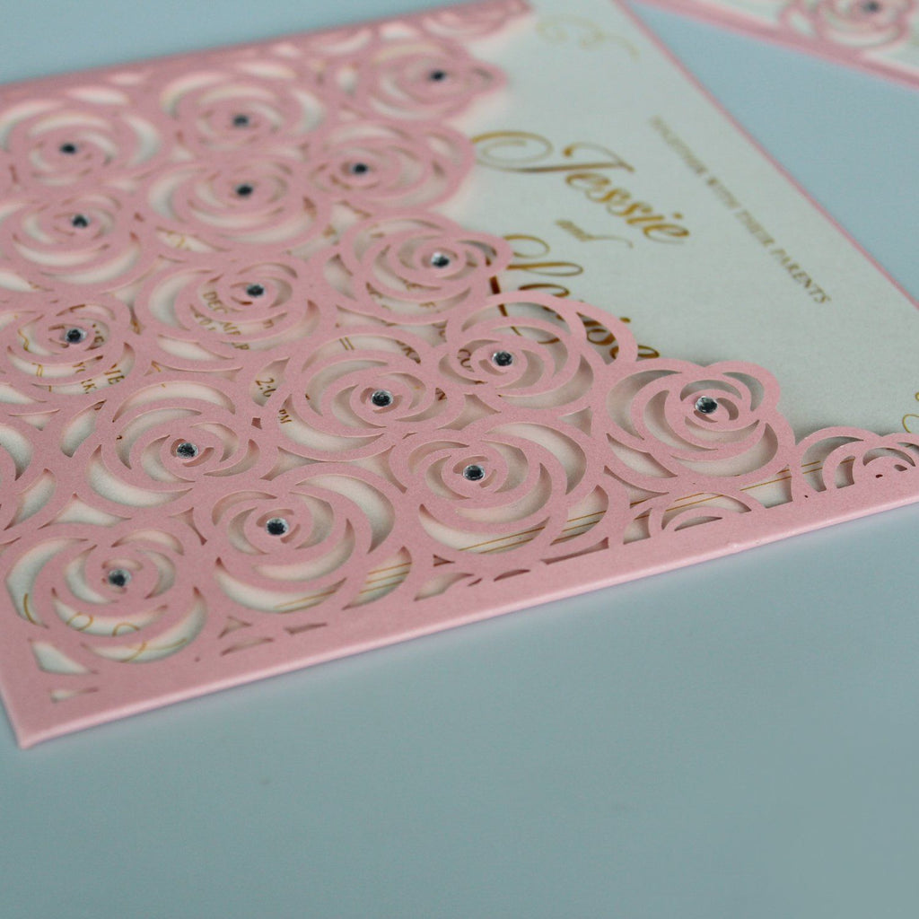 Customized Floral Wedding Invitation Cards With Envelopes and Seals Picky Bride 