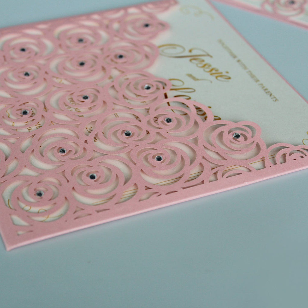 Customized Floral Wedding Invitation Cards With Envelopes and Seals Picky Bride