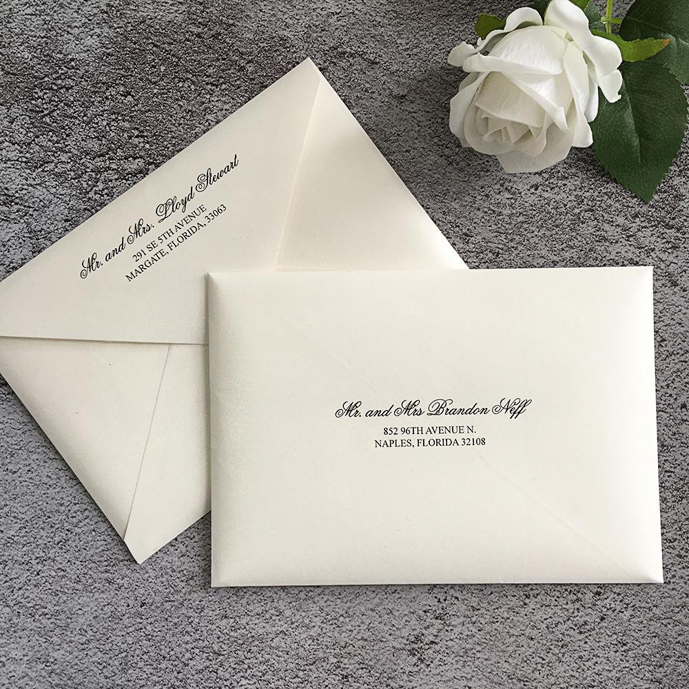 Elegant Pocket Wedding Invitations Suite Laser Cut Lace Wedding Invitation with RSVP Cards Picky Bride