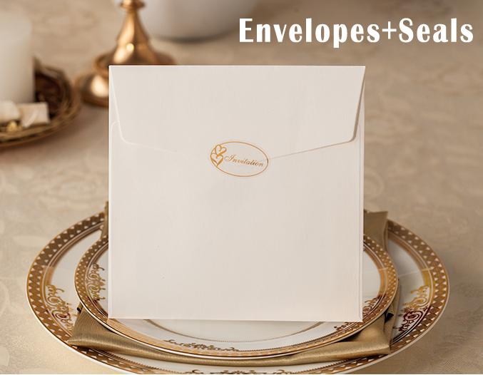 Gold and White Wedding Invitation Set, Gold Lace Invitation Cards Picky Bride