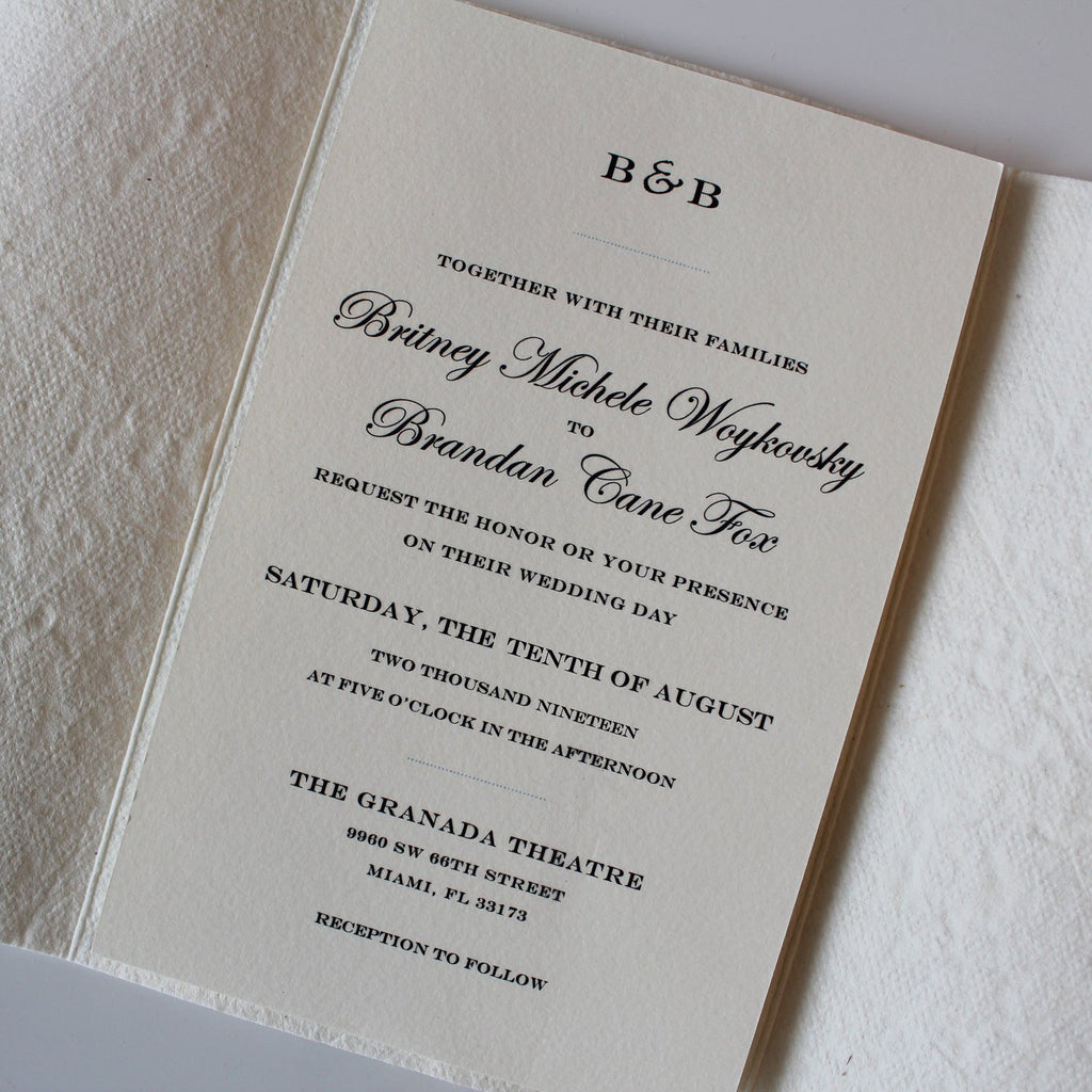 Handmade Wedding Invitations Off White Green Leaf Design Picky Bride 