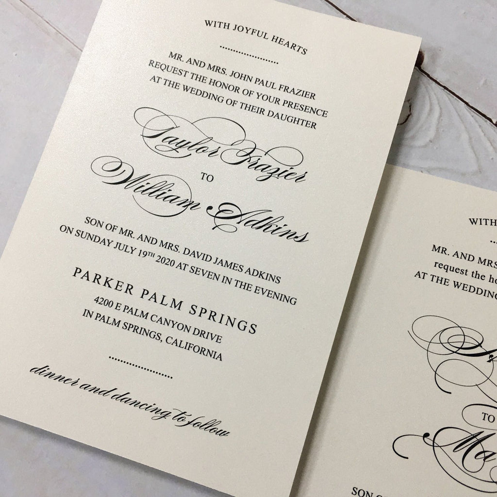 Laser Cutting Wedding Invitations with RSVP Cards Ivory Invitation Cards Picky Bride