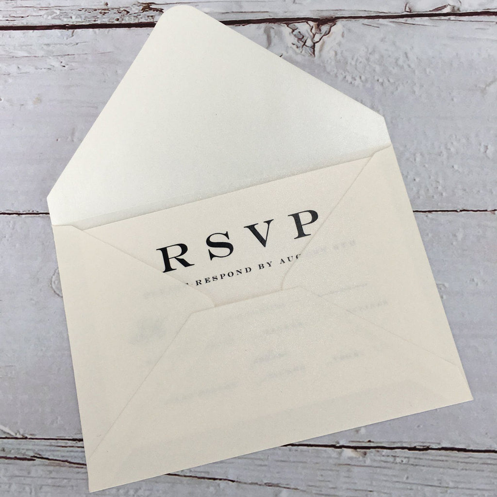 Navy Blue Wedding Invitations Set Pocket Invitation for Wedding Picky Bride