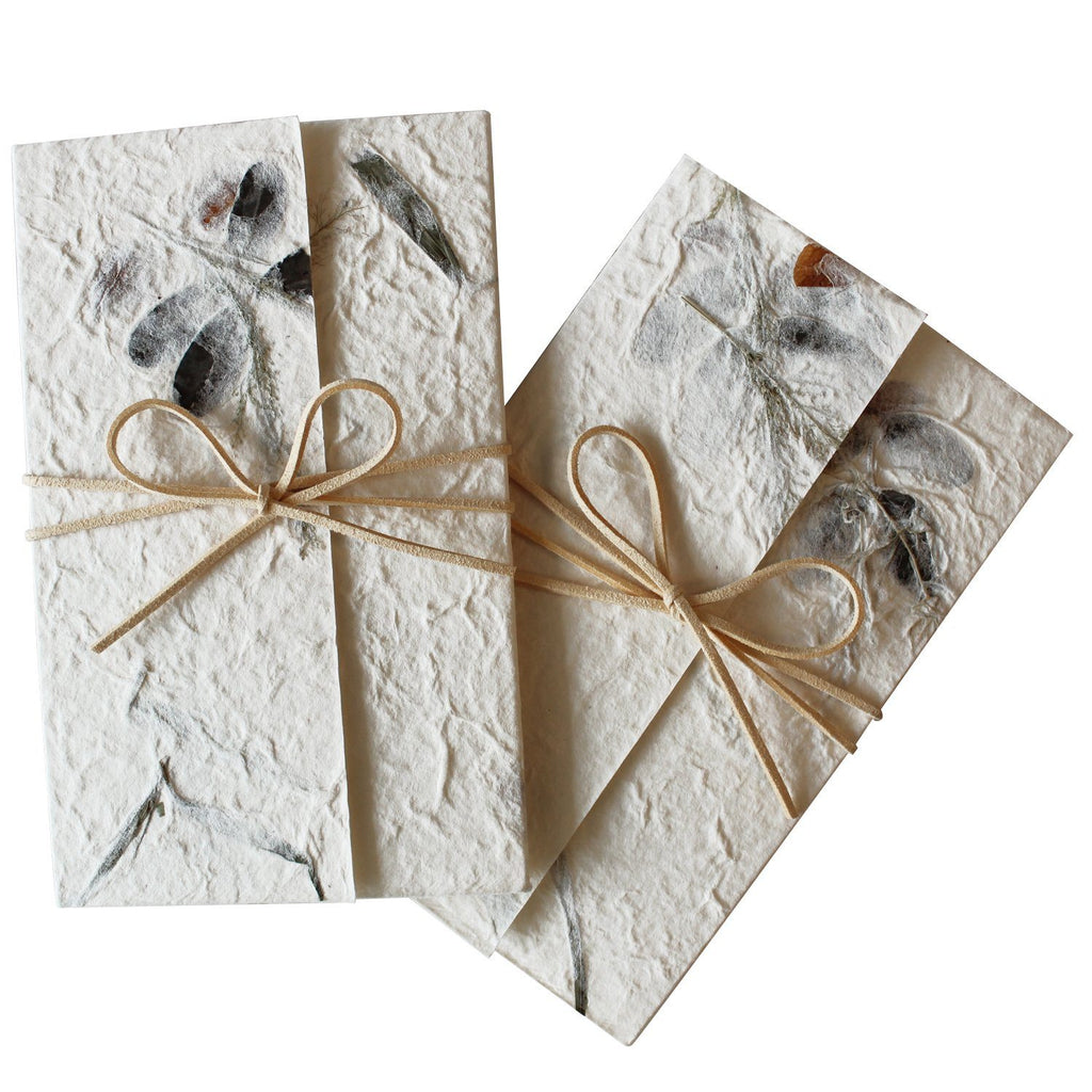 Petal and Leaf Handmade Paper Wedding Invitations Bohemian Invited Rustic Wedding Picky Bride