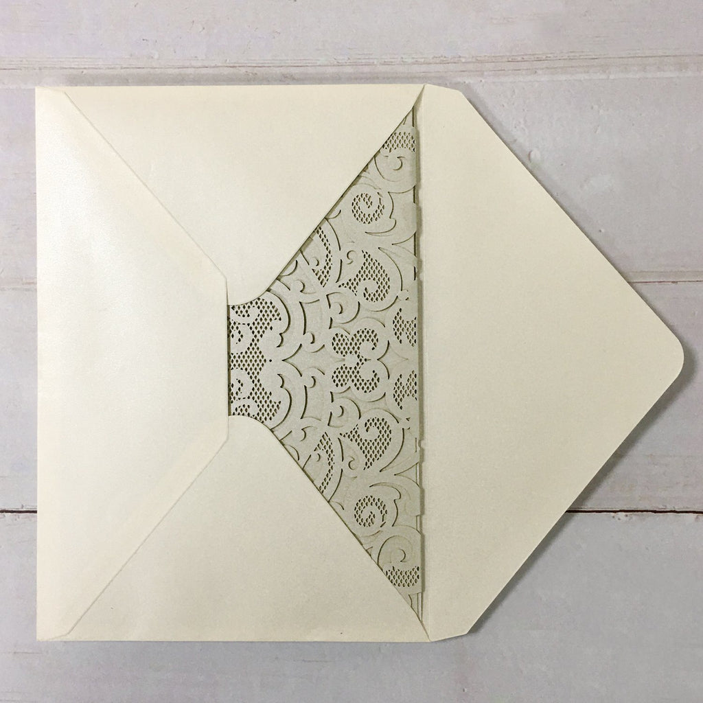 Picky Bride Gray Wedding Invitations Pocket Wedding Invite Cards with RSVP and Envelopes Silver Wedding Theme Picky Bride