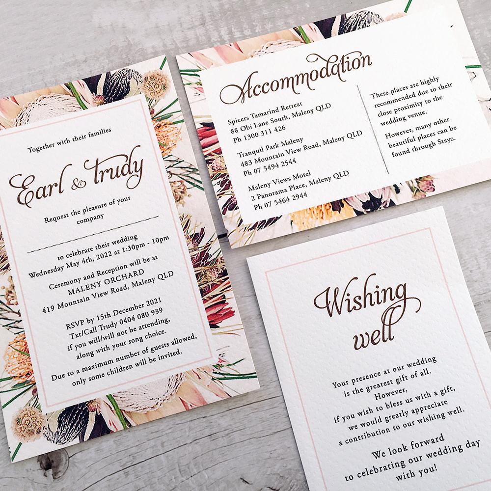 Picky Bride Tri-fold Pocket Wedding Invitations Suite with Envelope Picky Bride