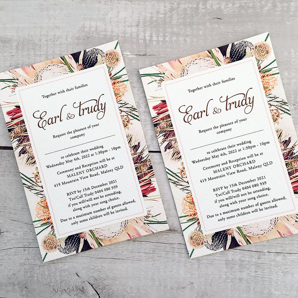 Picky Bride Tri-fold Pocket Wedding Invitations Suite with Envelope Picky Bride