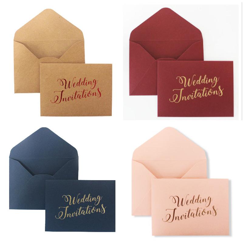 Picky Bride Wedding Invitations Envelope Pearl Paper Envelopes Elegant Hot Stamping Invitation Envelope Picky Bride