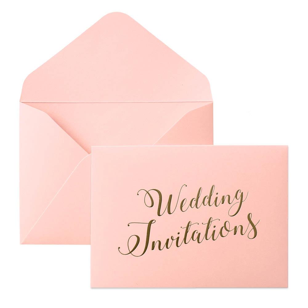Picky Bride Wedding Invitations Envelope Pearl Paper Envelopes Elegant Hot Stamping Invitation Envelope Picky Bride Pink 100 x $1.0ea.
