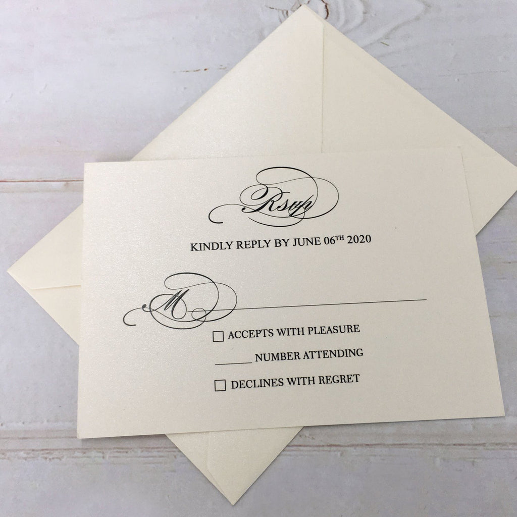 Picky Bride Wedding Invitations with Envelopes 5 x 7-inch, Lace Rose Gold Wedding Invitations With RSVP Cards Picky Bride