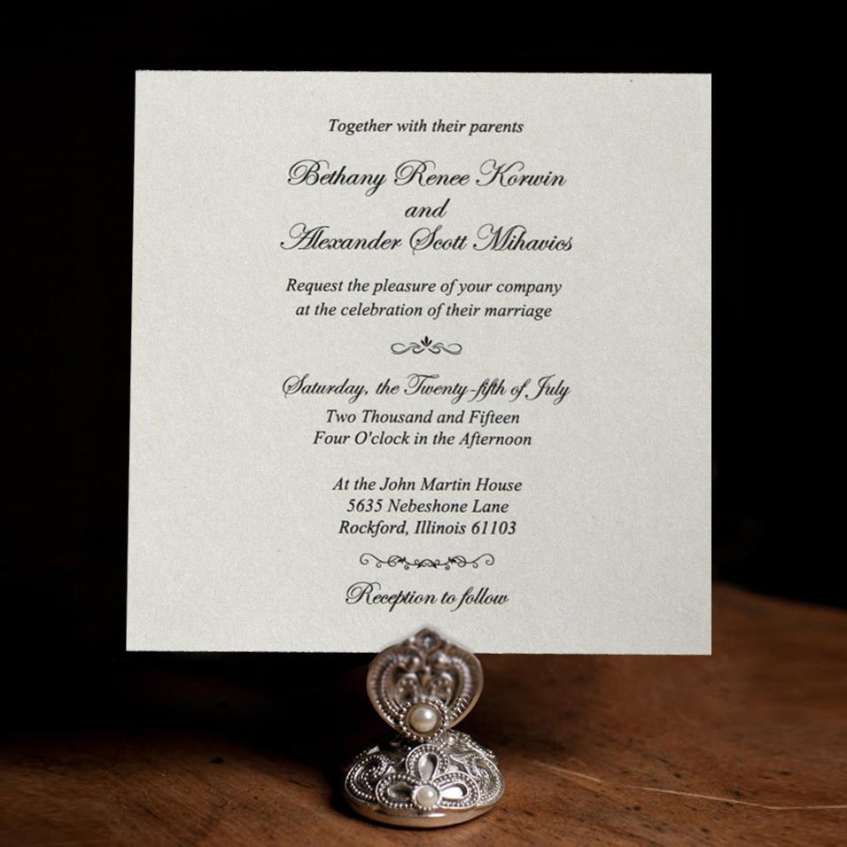 Pure White Lace Wedding Invitation With Envelopes and Seals - Set of 50 Pcs Picky Bride