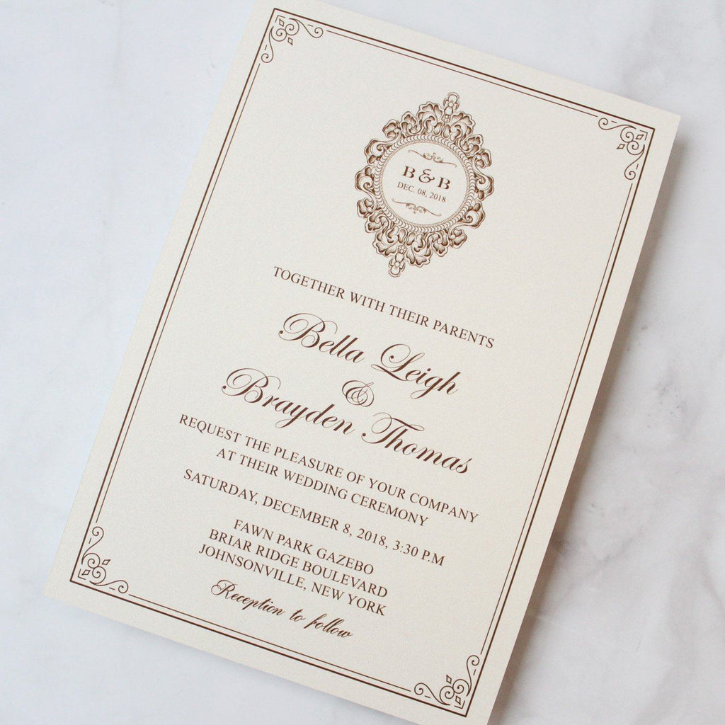 Red Lace Wedding Invitation Cards Red Wedding Theme PB2000-R Picky Bride