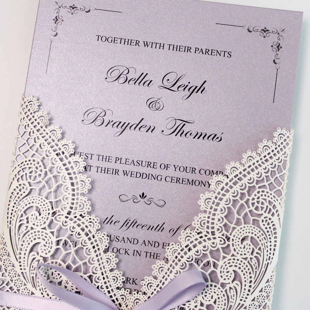 Romantic Bridal Shower Invitations, Lace Baby Shower Invitations Picky Bride