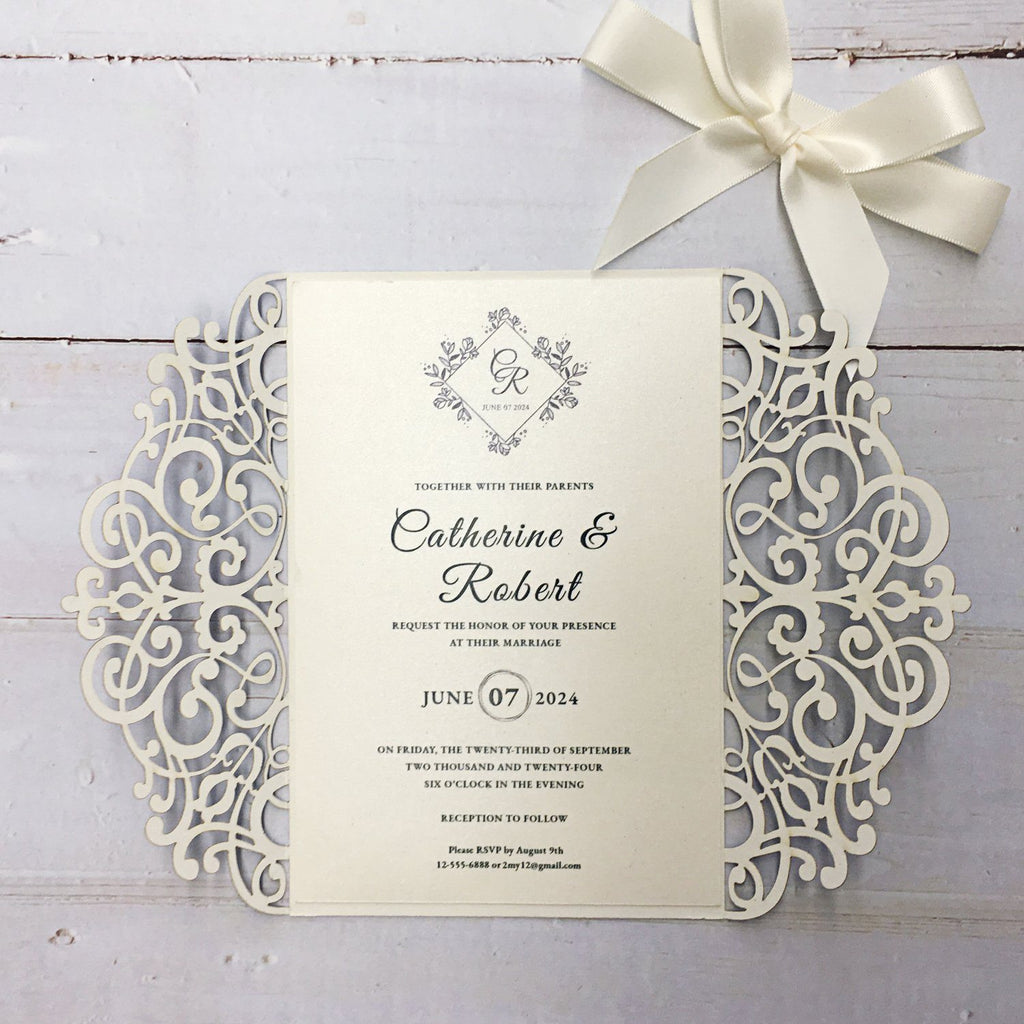 Royal Glitter Blue Wedding Invitations, Wedding Invite Cards for Wedding Picky Bride