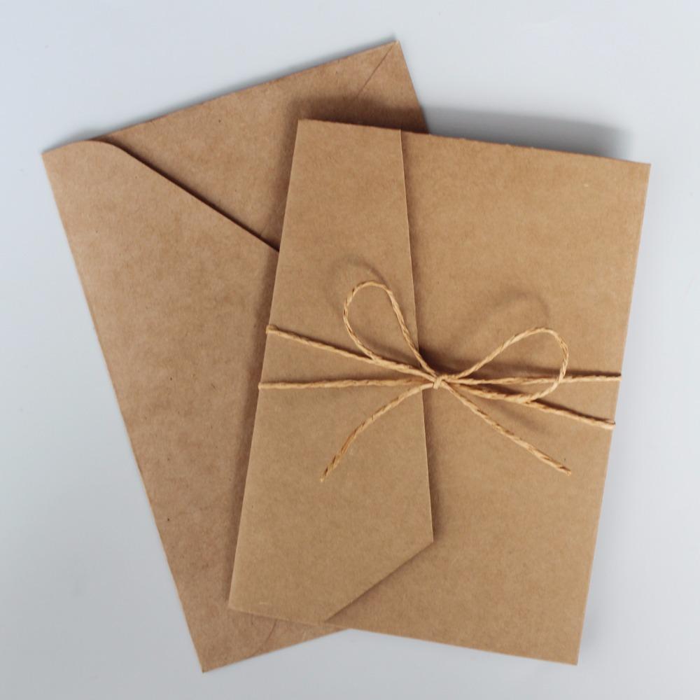Rustic Wedding Invitation Kraft Paper Pocket Invitation Cards Undersea World Invitations With Customized Wording Picky Bride