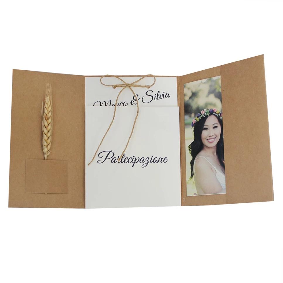 Save the Date Wedding Invitations Pocket with Personalized Invitation Cards Picky Bride