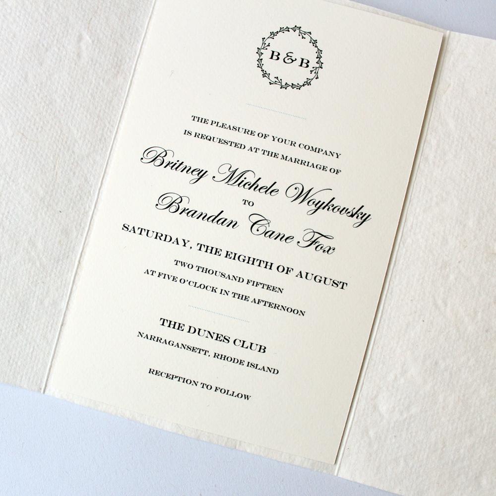 Vintage Wedding Invitations, Ivory Wedding Invitation Picky Bride