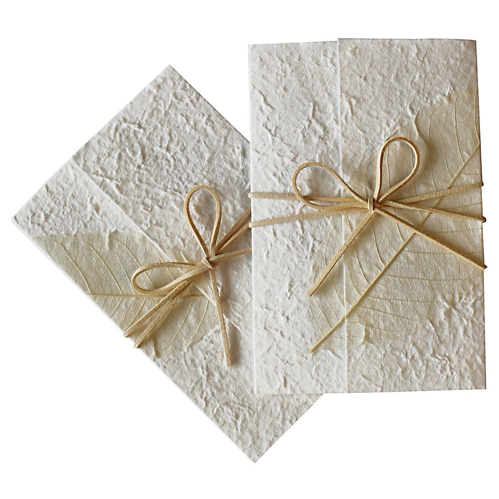 Yellow Leaf Invitations for Autumn Wedding Theme Handmade Paper Cards Picky Bride