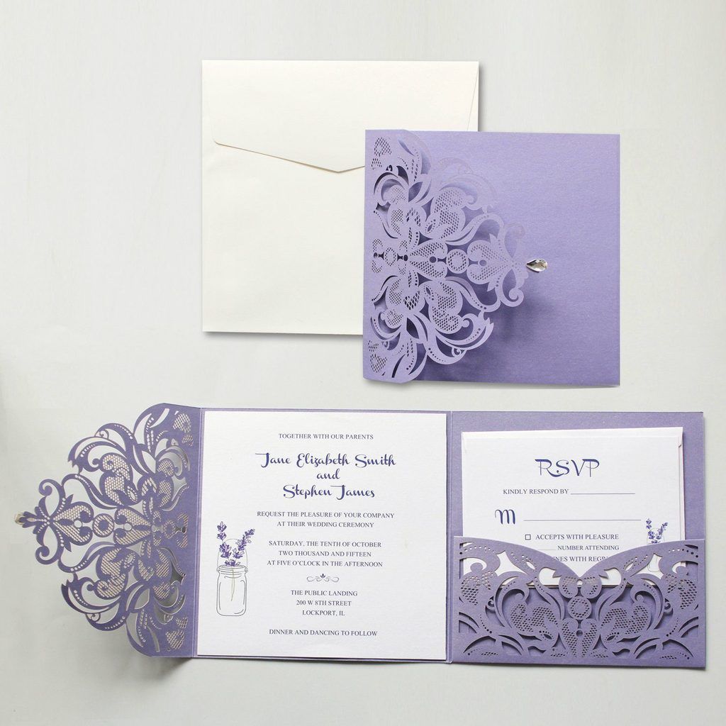 Indulge Yourself in Latest Trend of Laser Cut Wedding Invitations