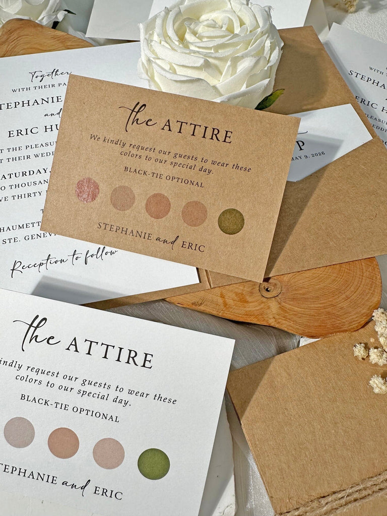 Rustic Kraft Pocket Wedding Invitation Set, Handmade Botanical Invites with Wax Seals, Matching RSVP and Detail Cards Wedding Ceremony Supplies Picky Bride 