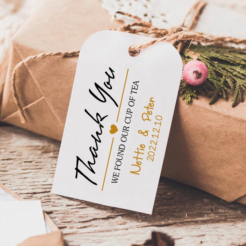 Personalized Business Logo Thank You Favor Tags