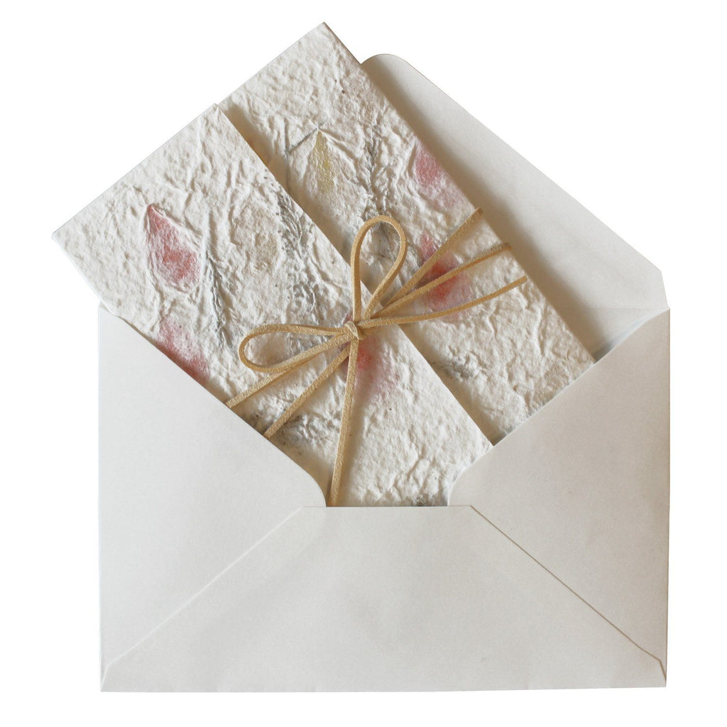 Floral Handmade Paper Invitations Customize Invite Cards Warm Soft Paper Picky Bride 