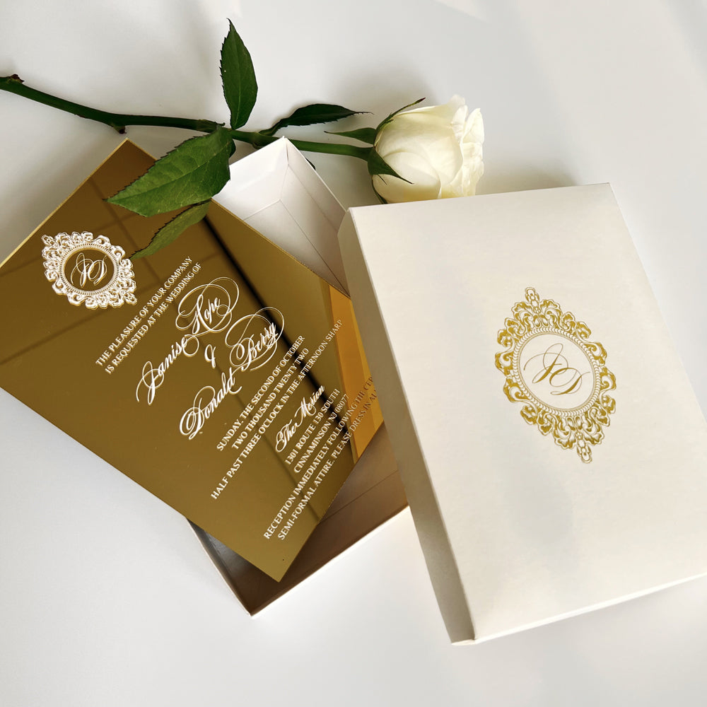 Custom Luxury Personalized Create Wedding Invitation Paper Card