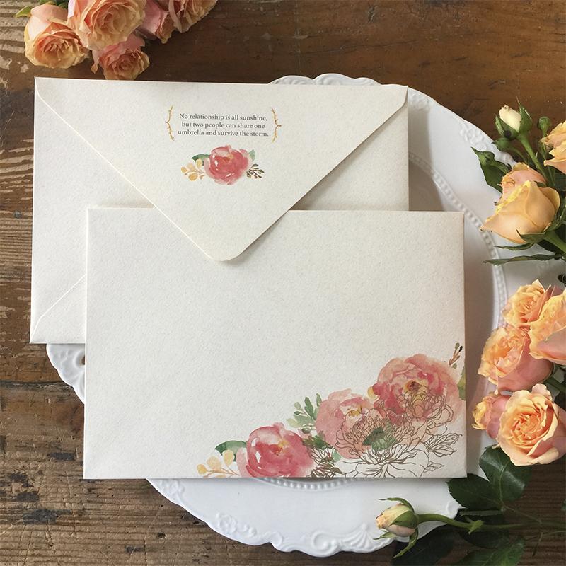 Handmade Paper Wedding Invitation Colorful Flower Cards Elegant Invitations for Spring Wedding theme Picky Bride 