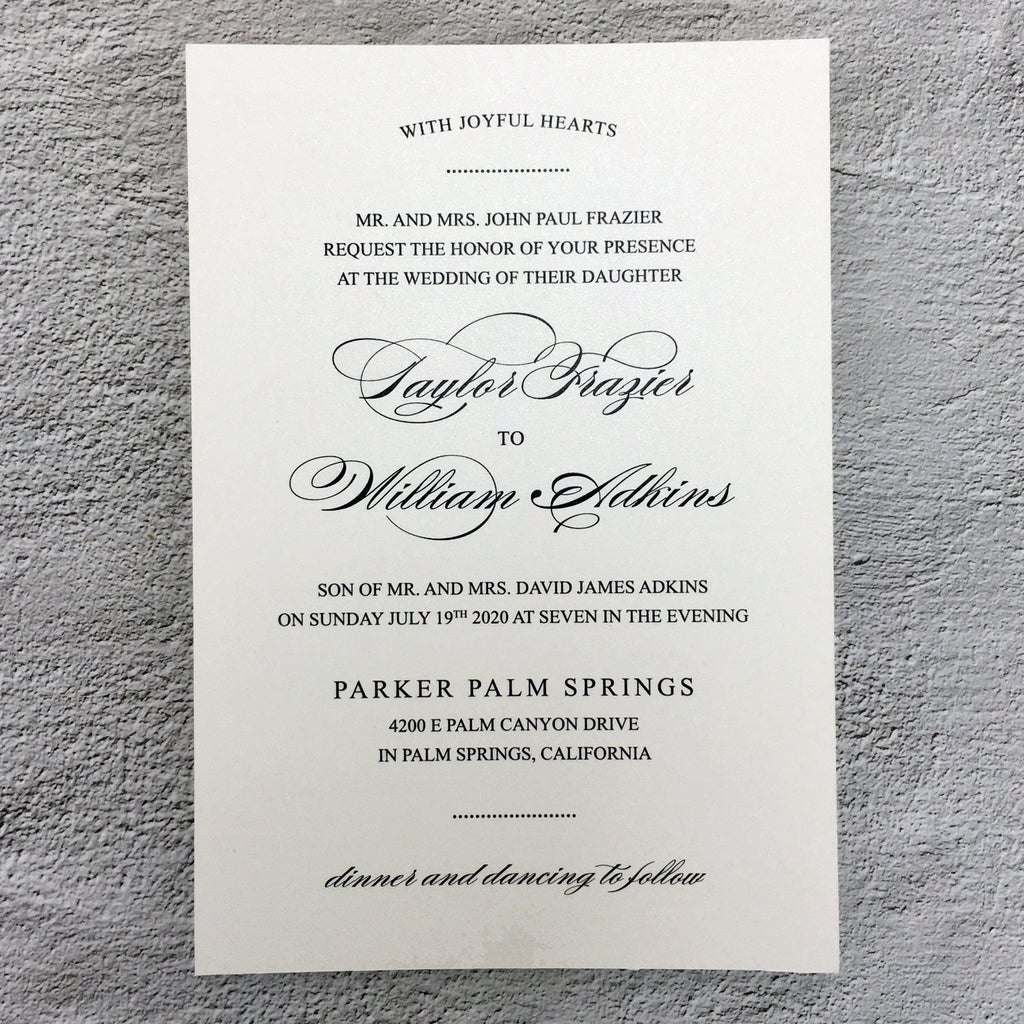 Laser Cut Wedding Invitations Elegant Invitations With Envelope - Set of 50pcs Picky Bride 