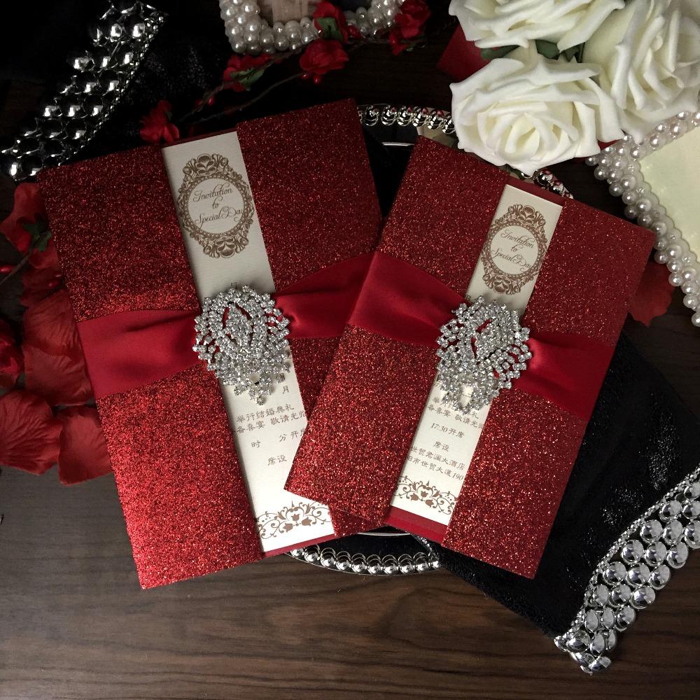 Luxury Red Wedding Invitation Cards Picky Bride 