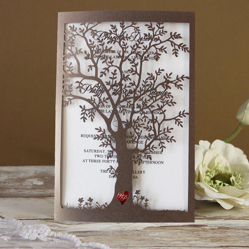 Old Tree Wedding Invitations Personalized, Customized Invitations Cards Picky Bride 