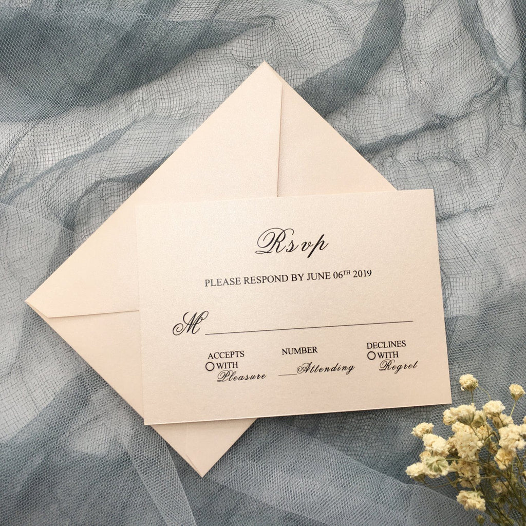Picky Bride Elegant Wedding Invitations Cards Ivory Laser Cut Invitations with Blush Pink Shimmer Insert Picky Bride 