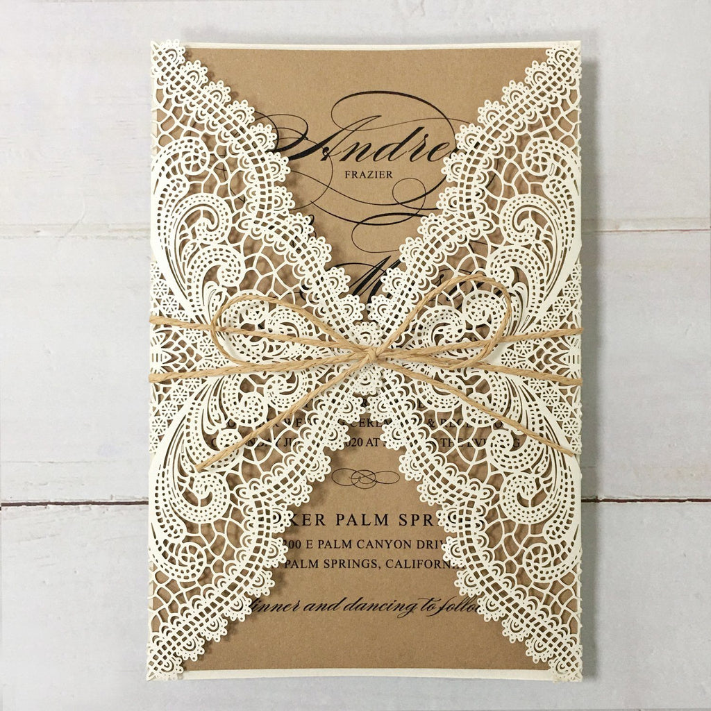 Picky Bride Rustic Wedding Invitations Envelopes 5x7 Vintage texture  Envelope for Cards Blank Envelopes - Set of