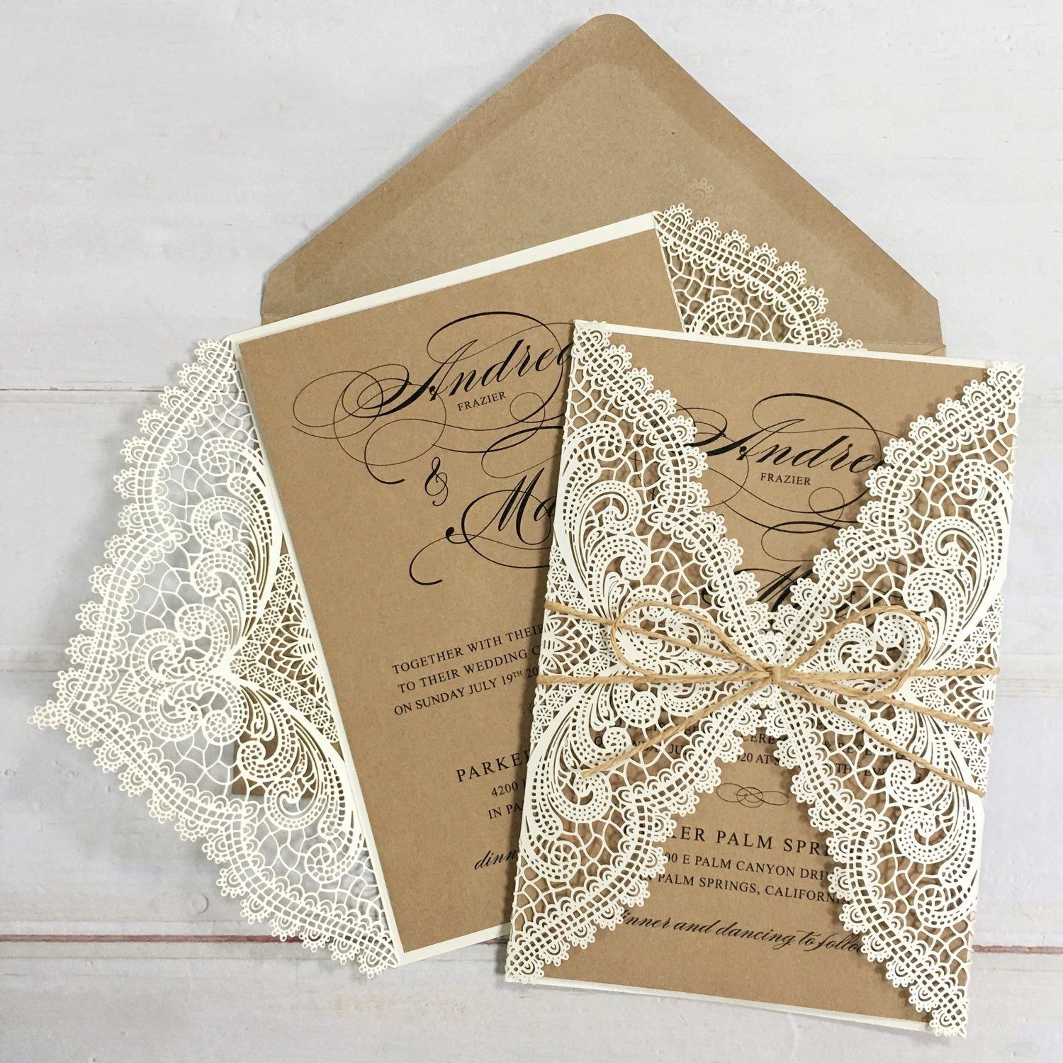 Vintage sales wedding invitations