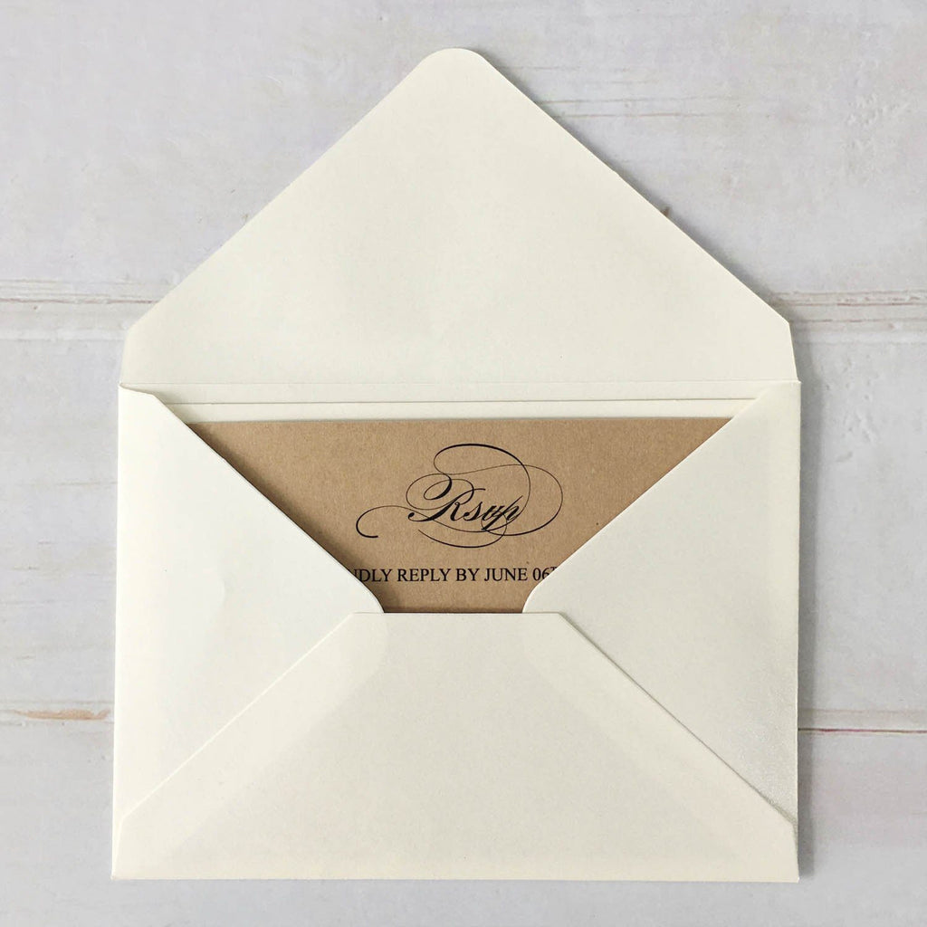 Picky Bride 25 Pcs Rustic Wedding Invitations Cards Vintage Kraft Paper Wedding Invite Cards Envelopes Included 126 x 185 mm - Set of 25 Pcs (Blank