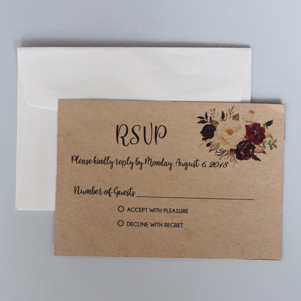 Romantic Laser Cut Wedding Invitations With RSVP, Snowy White Invitations for Wedding Picky Bride 