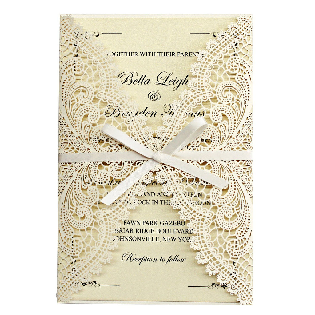 Vintage Wedding Invitations, Gate Invitation Cards with RSVP Picky Bride 
